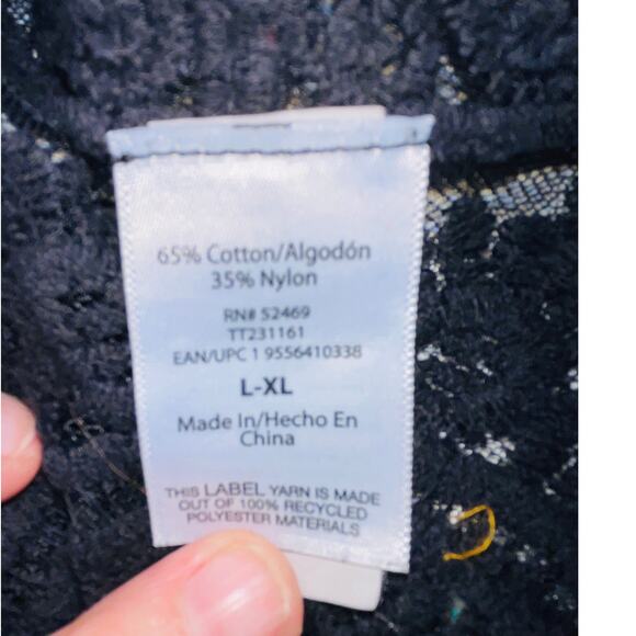 Black Lace Kimono - Women's Size L-XL - Pretty for Cover-Up or For Layering - Picture 6 of 8